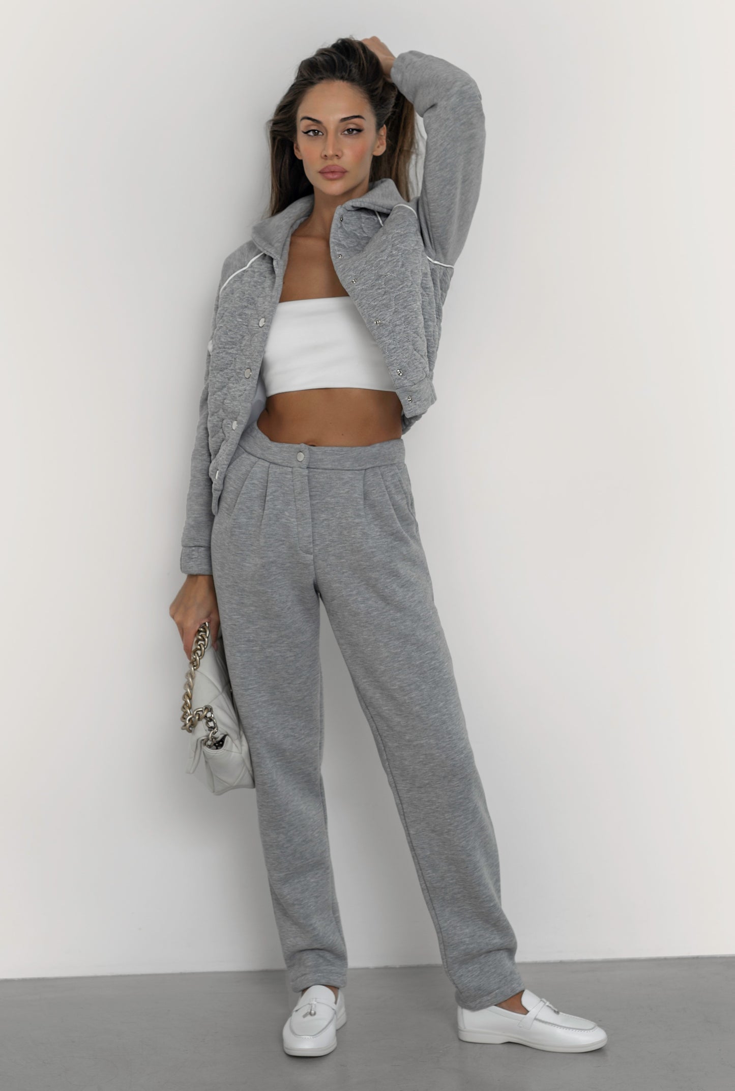 HLOYA suit - Gray melange