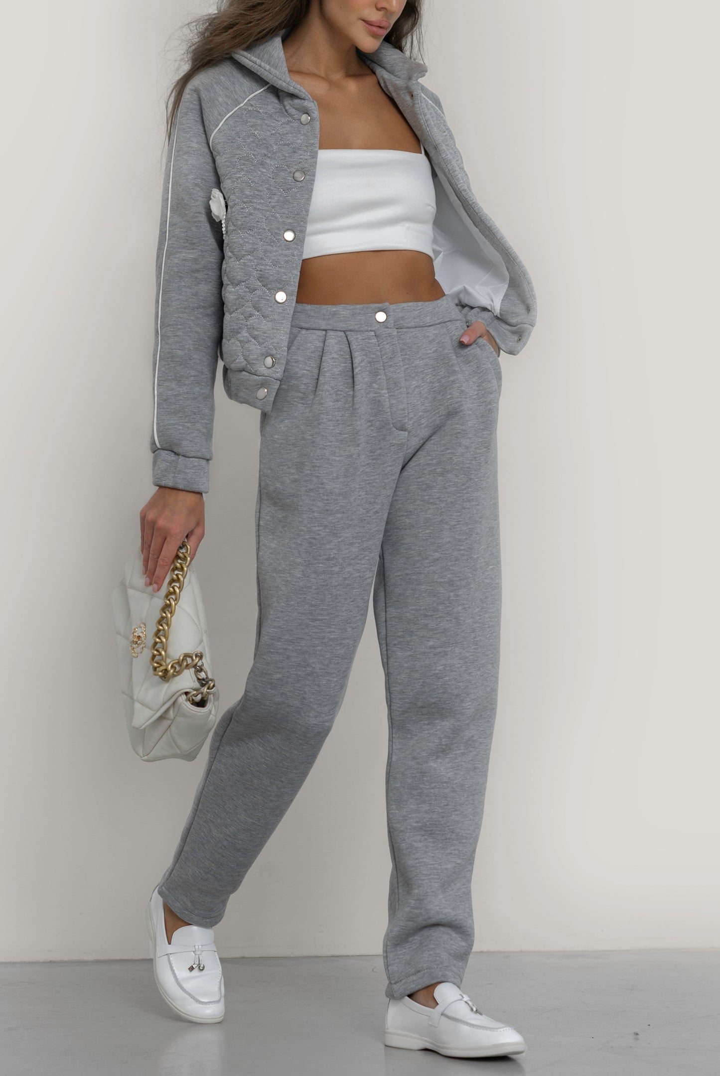 HLOYA suit - Gray melange