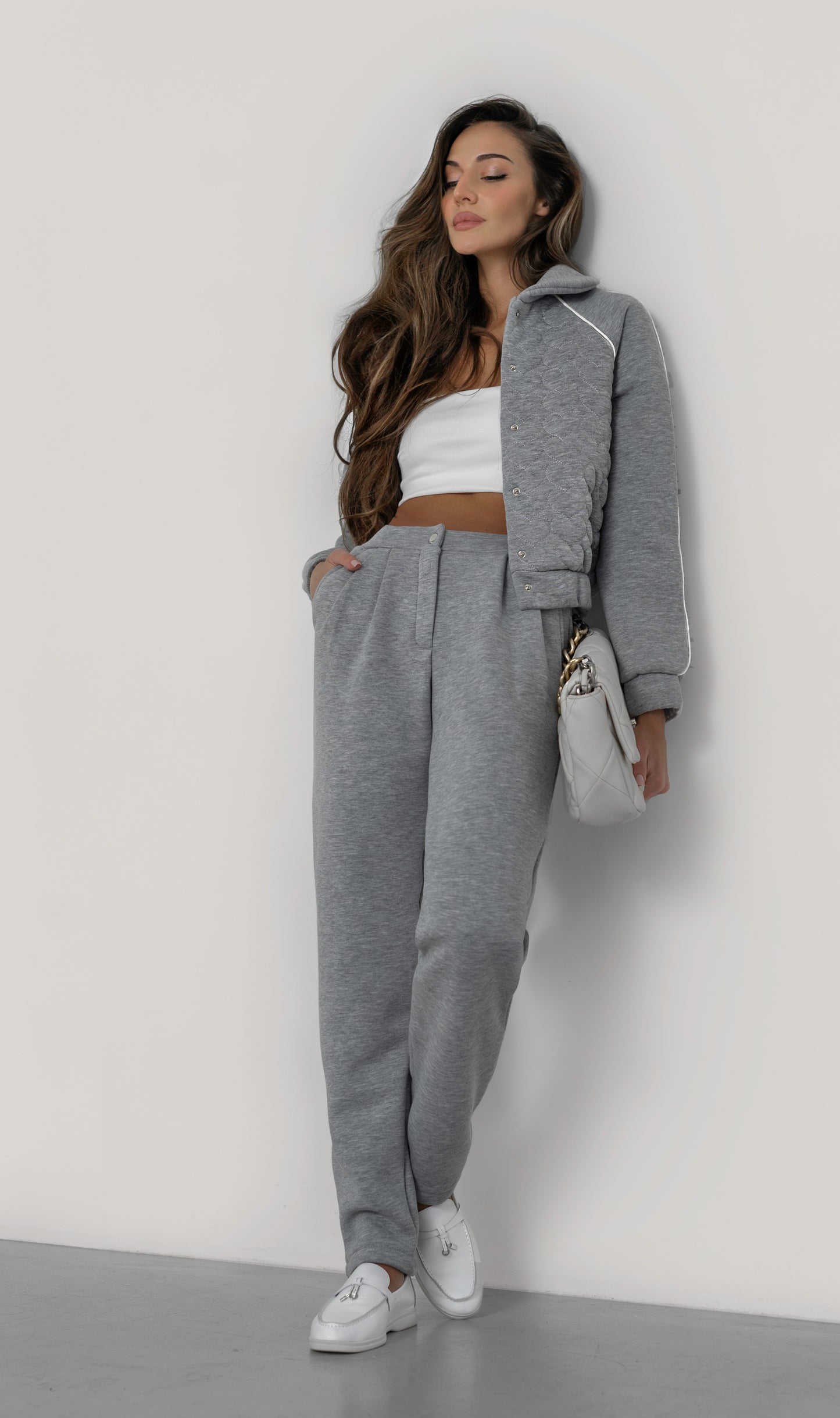 HLOYA suit - Gray melange