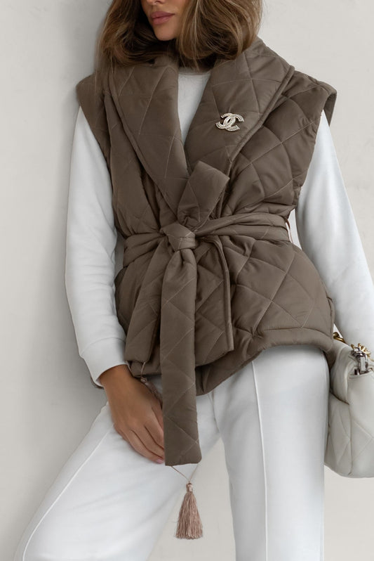 Vest-coat - Taupe