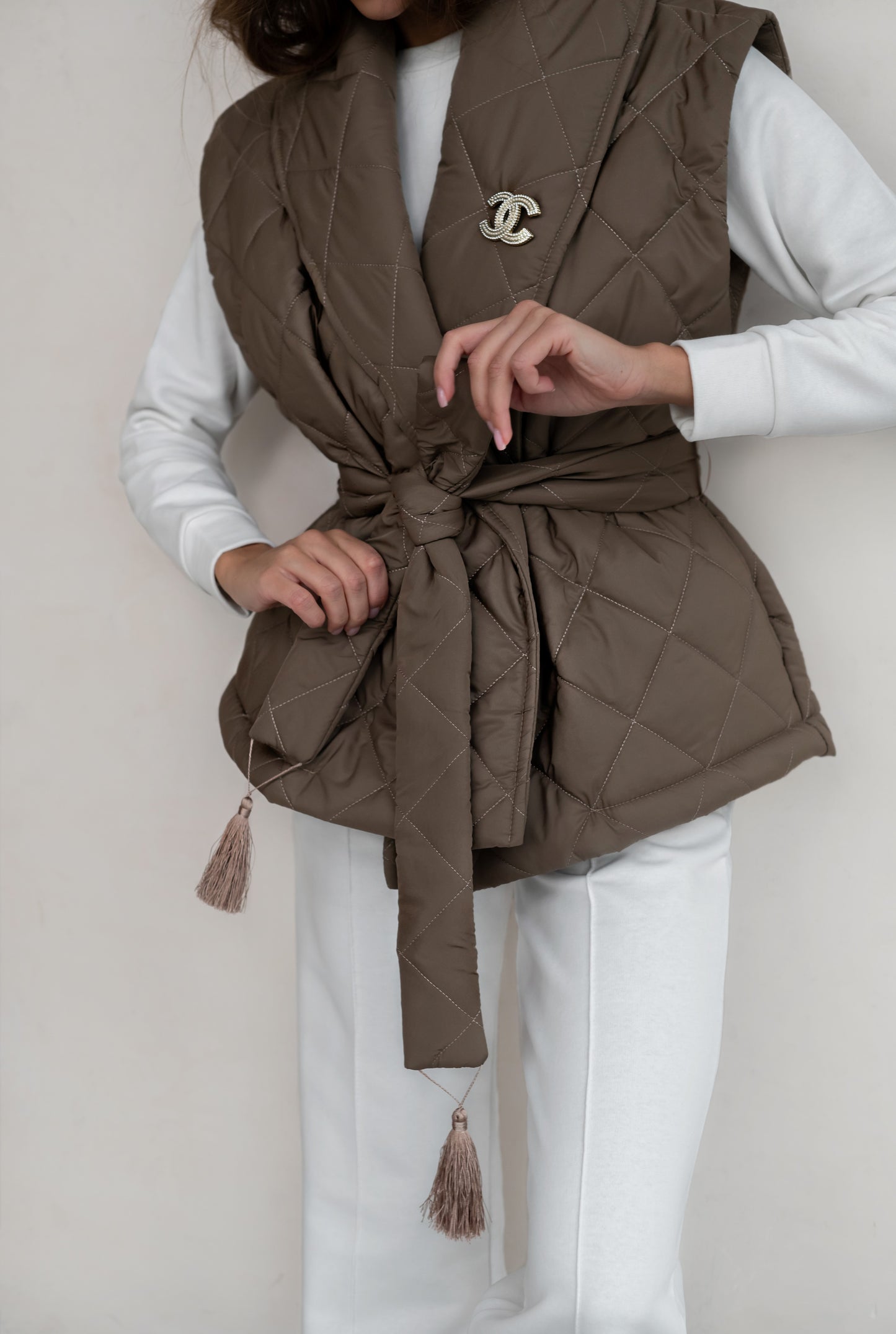 Vest-coat - Taupe