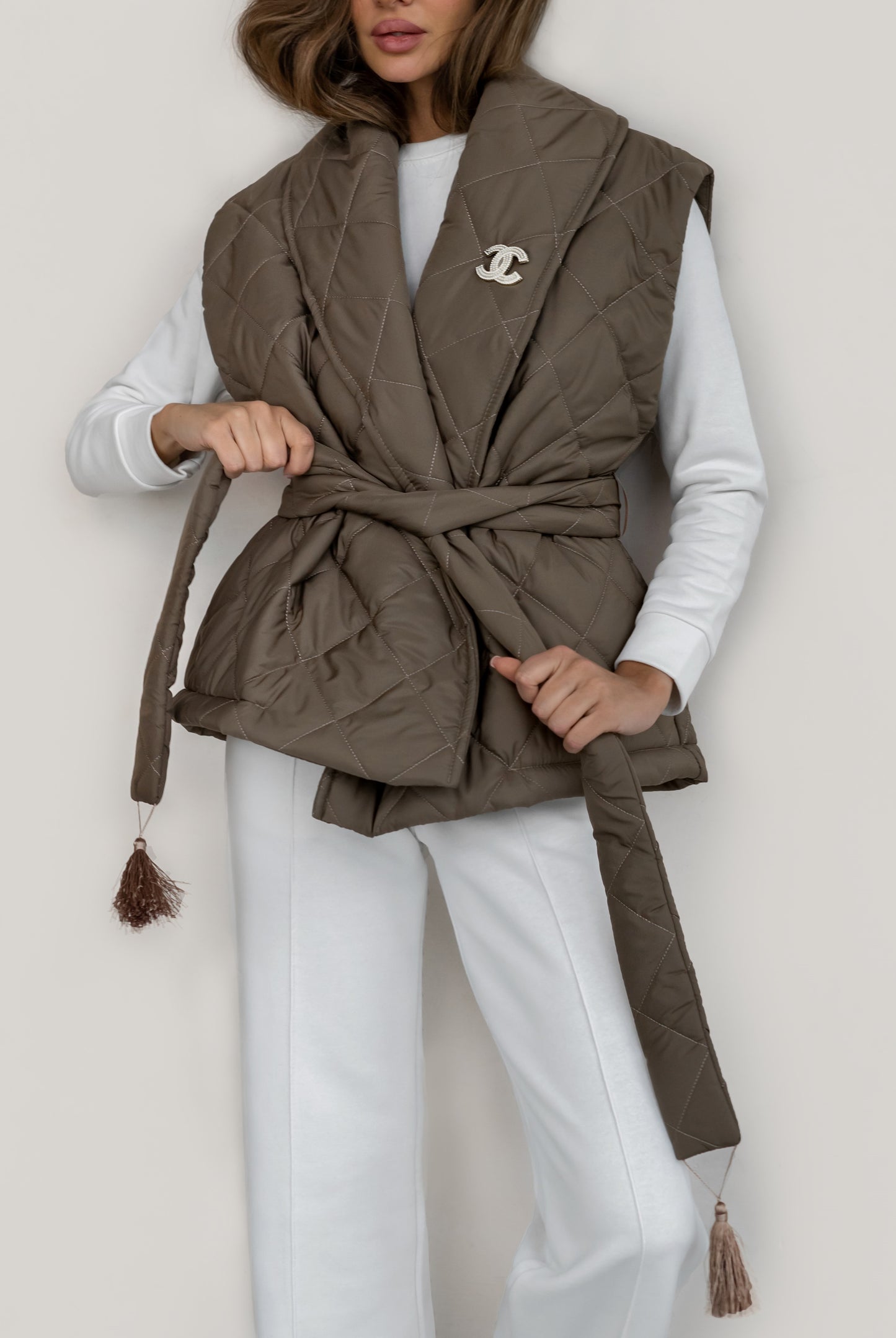 Vest-coat - Taupe